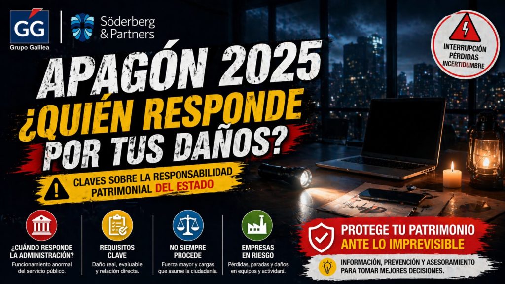 Apagón 2025: cuándo responde el Estado por daños 1